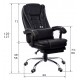 Fotel biurowy GIOSEDIO czarny, model FBK004R