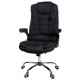 Fotel biurowy GIOSEDIO czarny z tkaniny, model FBJ