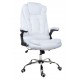 Kancelářská židle GIOSEDIO bílá látka, model FBJ002