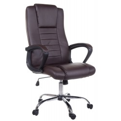 Fotel biurowy GIOSEDIO brązowy, model FBS003
