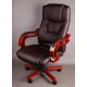 Fotel biurowy LUX brązowy