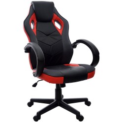Kancelářská židle FBH041 černá a červená